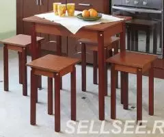 Табуреты Прямая нога , стол обеденный (новые) - 2