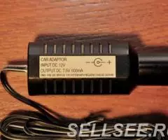 Зарядка авто для фонарика Johnlite 7,5В, 0,6А - 2