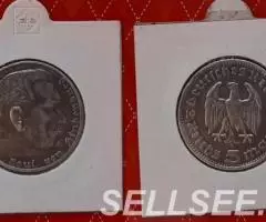 Германия. 3-й рейх . Гинденбург - 5марок, 1935 - 2