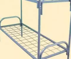 Кровати металлические с ДСП спинками для санаториев, кровати для больн ... - 3