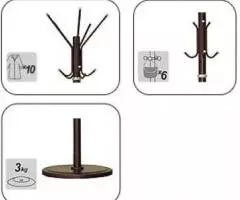 Вешалка напольная Офис 1-1Р (новая) - 4