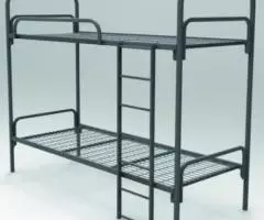 Железные армейские кровати, одноярусные металлические кровати для боль ... - 3