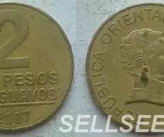 Уругвай. Подборка - 10, 2 и 1песо. 10сентесимо - 3