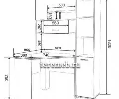 Стол компьютерный письменный "Лайк 1" (новый) - 8