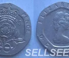 Англия. 20пенсов, 1982,1983,1997 - 3