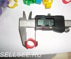 Кольца меточные разноцветные для птиц 16мм - 2