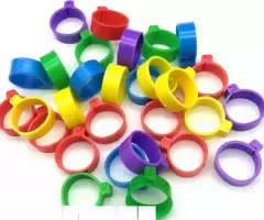Кольца меточные разноцветные для птиц диаметр 20мм - 4
