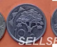 Намибия. Пальма и Баобаб - 5 и 10 центов - 2