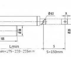Актуатор - привод переворот лотков яиц в инкубатор 150мм - 4