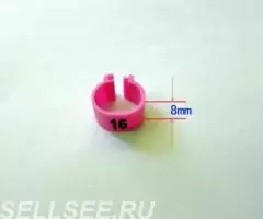 Кольца меточные номерные для фазанов 10,5 мм. 100 шт - 2