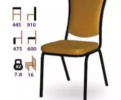 Банкетные стулья на металлокаркасе для ресторана, кафе. - 2