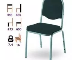 Банкетные стулья на металлокаркасе для ресторана, кафе. - 3