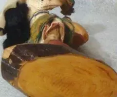 Кукла на деревянной подставке - 4