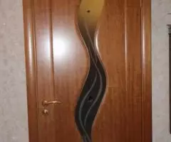 Замена стекла в межкомнатной двери. - 2