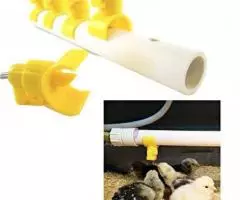 Поилка ниппельная для птиц и цыплят на трубу 25мм - 2