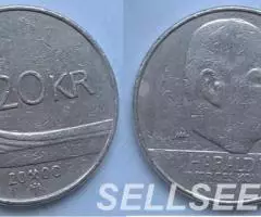 Норвегия. Дракар - 20 крон, бронза, 2003,2000 - 2