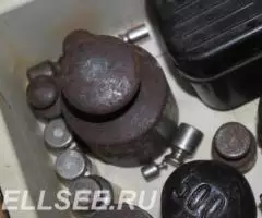 Гирьки старинные СССР разного веса. - 2