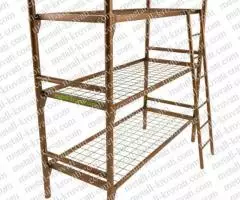 Кровати металлические для хостелов, бытовок, Кровати для детских оздор ... - 3