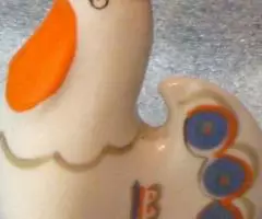 Петух с оранжевым гребнем - солонка - 2