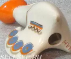 Петух с оранжевым гребнем - солонка - 3