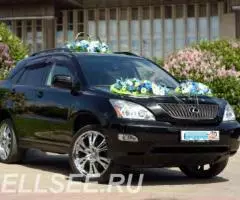 Аренда автомобилей LEXUS rx на свадьбу в кортеж с украшением - 2