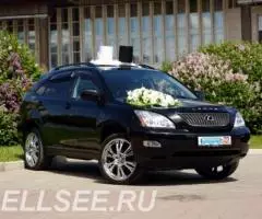 Аренда автомобилей LEXUS rx на свадьбу в кортеж с украшением - 3