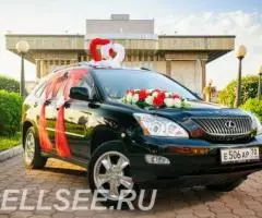 Аренда автомобилей LEXUS rx на свадьбу в кортеж с украшением - 4