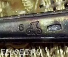 Чайная ложка серебряная - 875 - 4