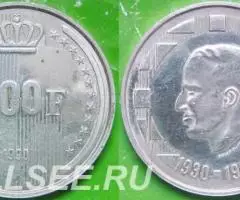 500 франков 1990 г. Королевство Бельгия 1