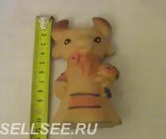 корова Буренка резиновая игрушка СССР - 3