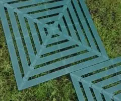 Готовые пластиковые плитки для сборки садовых дорожек - 2