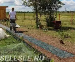 Готовые пластиковые плитки для сборки садовых дорожек - 4