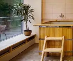 Купель для бани из лиственницы с вкладышем - 2