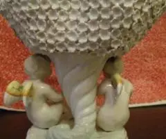 Фарф. Герман. антик. Ваза с цветами и Путти - 3