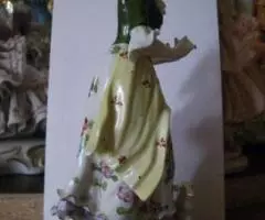 Фарфор. Зитцендорф. Герман. Милая пастушка с овечк - 4