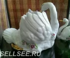 Фарф. Герман. Дрезден. Семейство Лебедей - 2