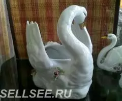 Фарф. Герман. Дрезден. Семейство Лебедей - 3