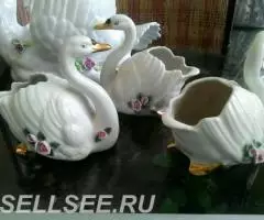 Фарф. Герман. Дрезден. Семейство Лебедей - 4