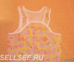 Новый песочник футболка беретка х б 22-24 размер - 4