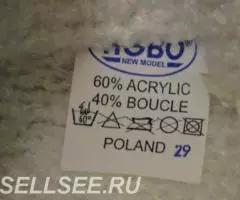 Двойная шапка и шарф новые Польша 40 букле - 4