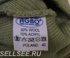 Шапка новая Польша 30 шерсть с подваротом внутри - 4