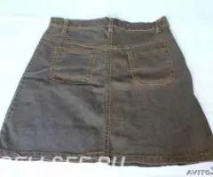 Костюм юбка и жилетка б у хлопок 95 5 эластан - 3