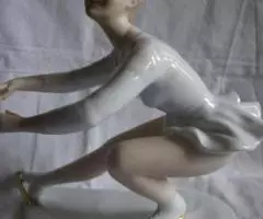 Фарфор. Герман. Валлендорф. Фигуристка в кораблике - 2