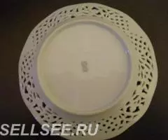 Фарфор. Германия. Дрезден. Шуманн. Тарелка Роза - 3