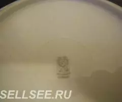 Фарфор. Германия. Дрезден. Шуманн. Тарелка Роза - 4