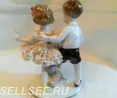 Фарф. Герман. Унтервейссбах. Пара малышей. Кружева - 3