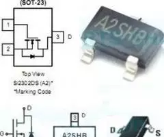 Транзистор A2SHB 20В, 2.3A, 1.25Вт - 2