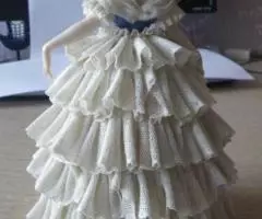 Фарф. Герман до1950г Кружевной Барышня в кринолине - 3