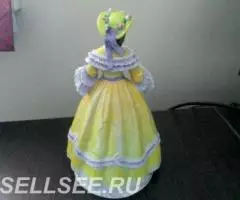 Фарф. Герман. Зитцендорф Дама в жёлтом Леди июль - 3