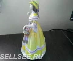 Фарф. Герман. Зитцендорф Дама в жёлтом Леди июль - 4